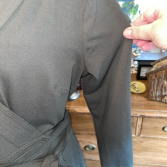 Ella Moss Women's Dress Size S Black/White Stripe Wrap Sleeveless Tie Shoulder - Picture 9 of 12